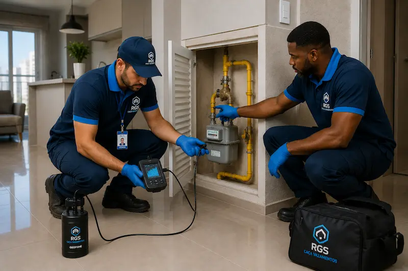 RGS atendimento para vazamento de gás